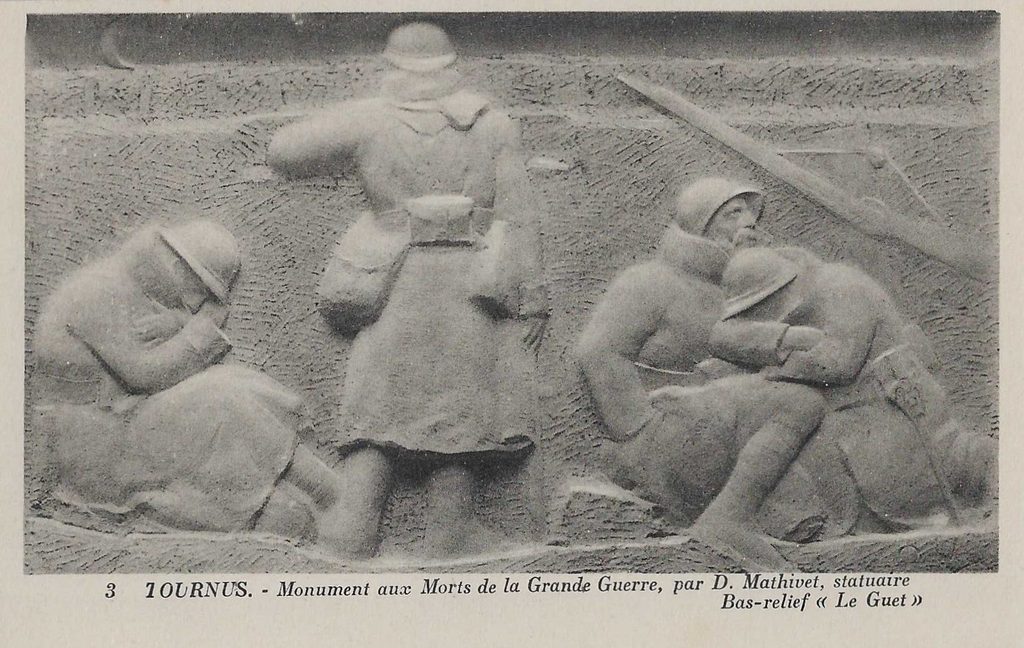 "Le Guet" - Bas relief du monument aux morts de Tournus